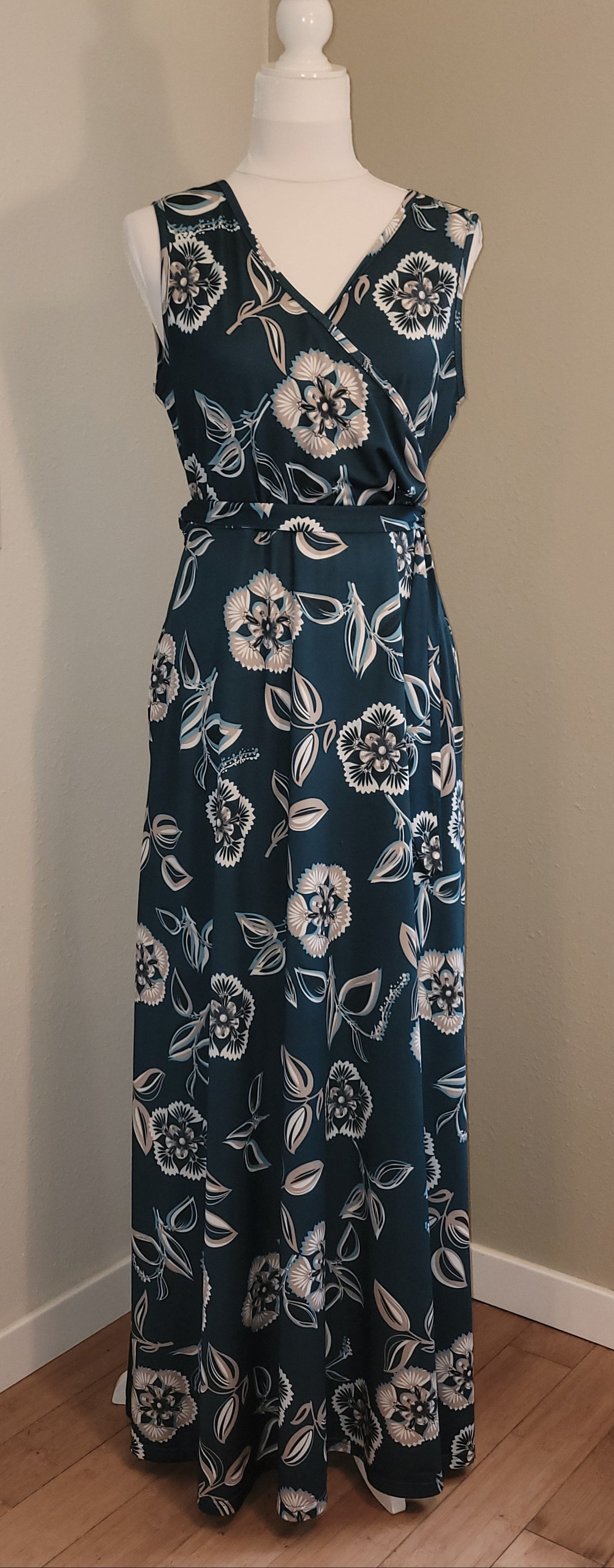 Midnight Garden Dress and Cardigan