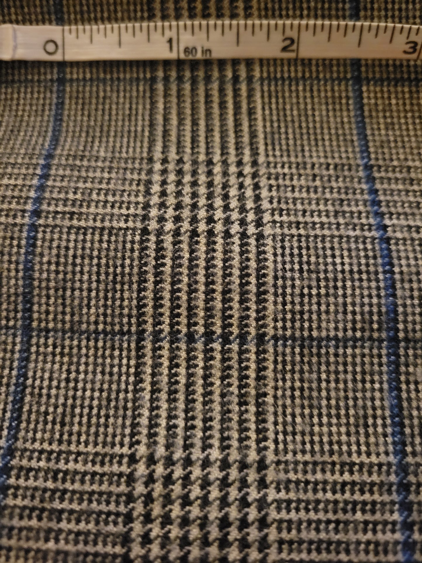 Tailored Glen Plaid Straight-Leg Trousers