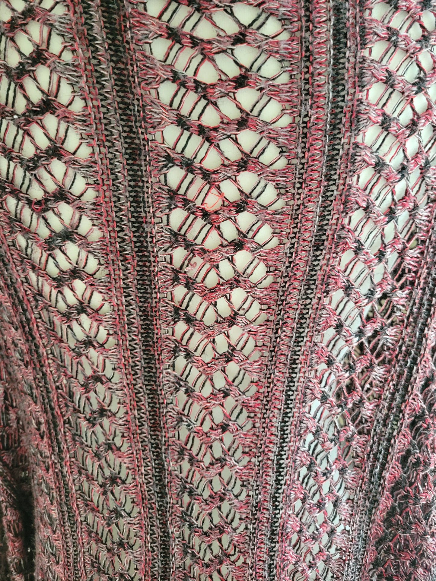 Cranberry Lacework Open Cardigan