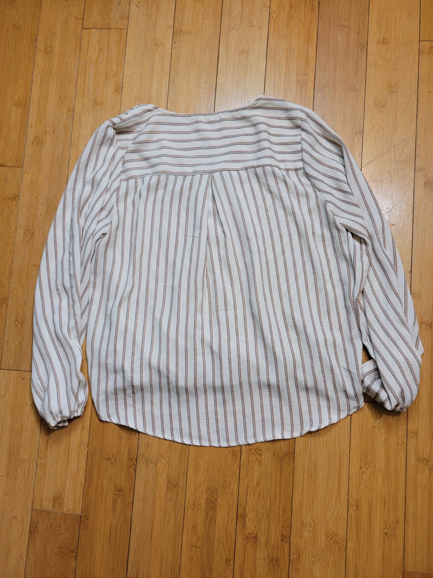 Faith & Asher Cream Stripe Blouse – Soft Lines & Effortless Ease