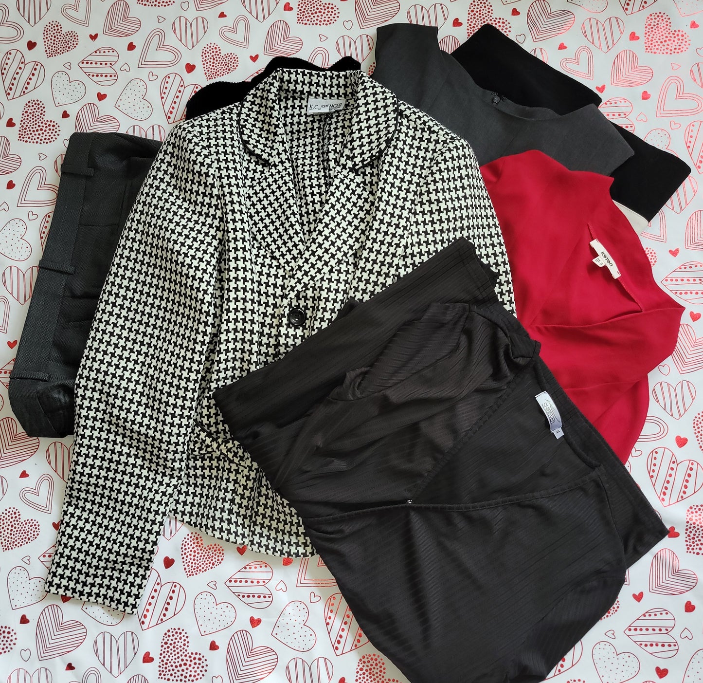 Houndstooth Cropped Blazer