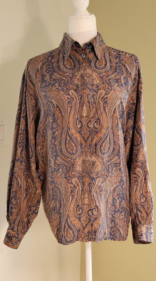 Vintage Mondi Silk Paisley Blouse