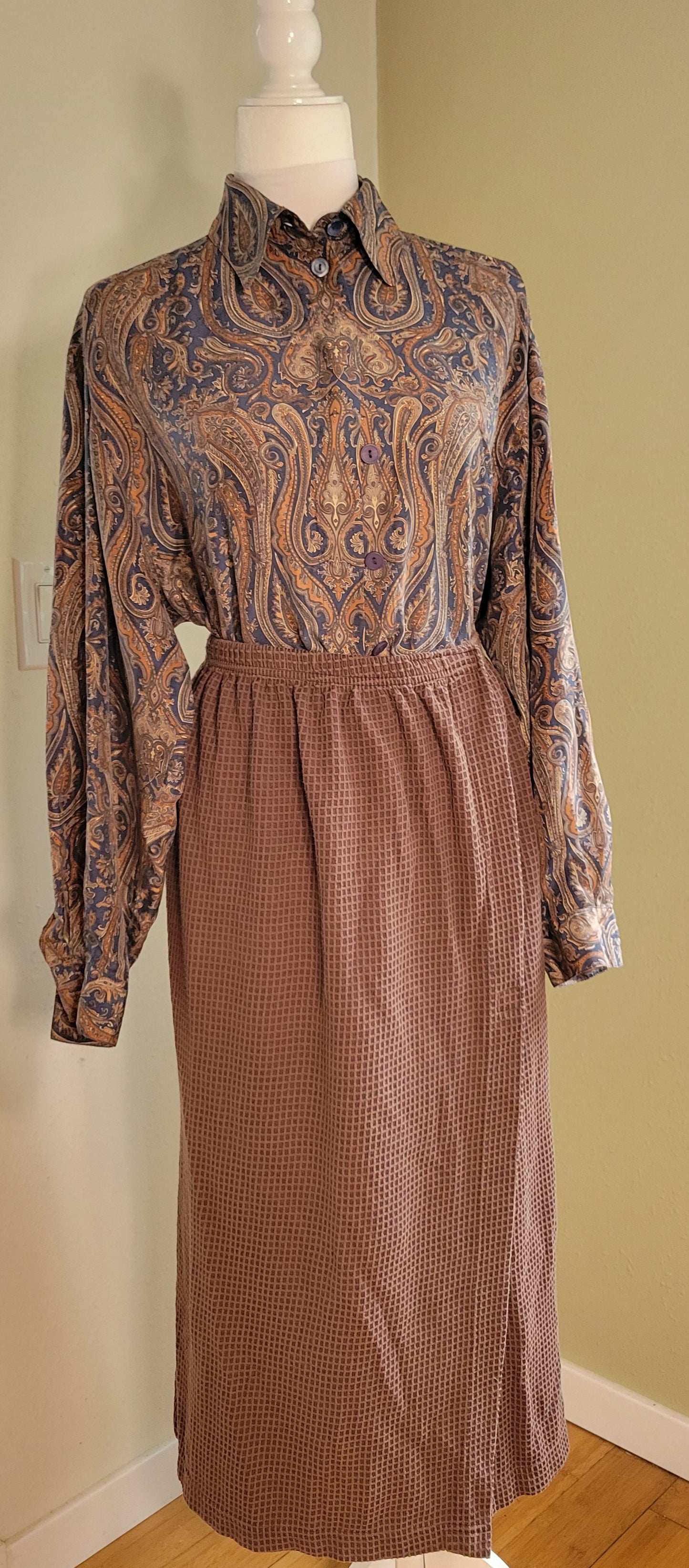 Vintage Mondi Silk Paisley Blouse