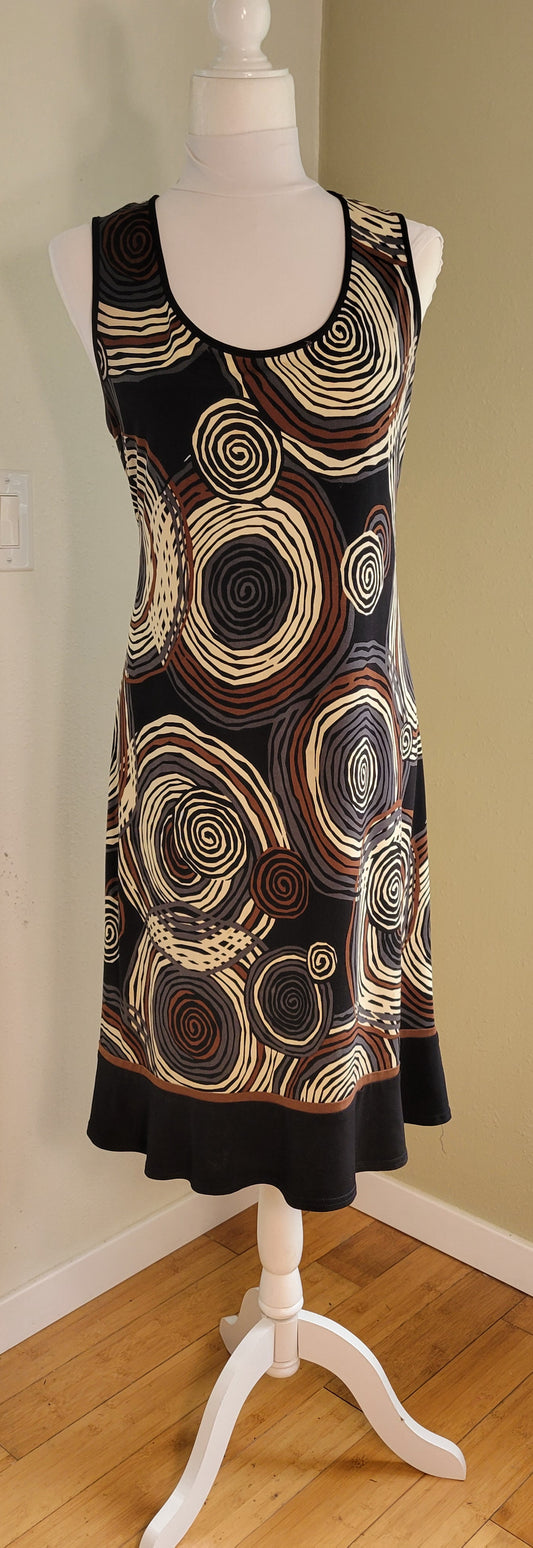 Midnight Spiral Knit Dress