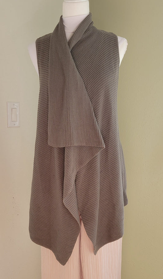 Olive Drape Knit Vest