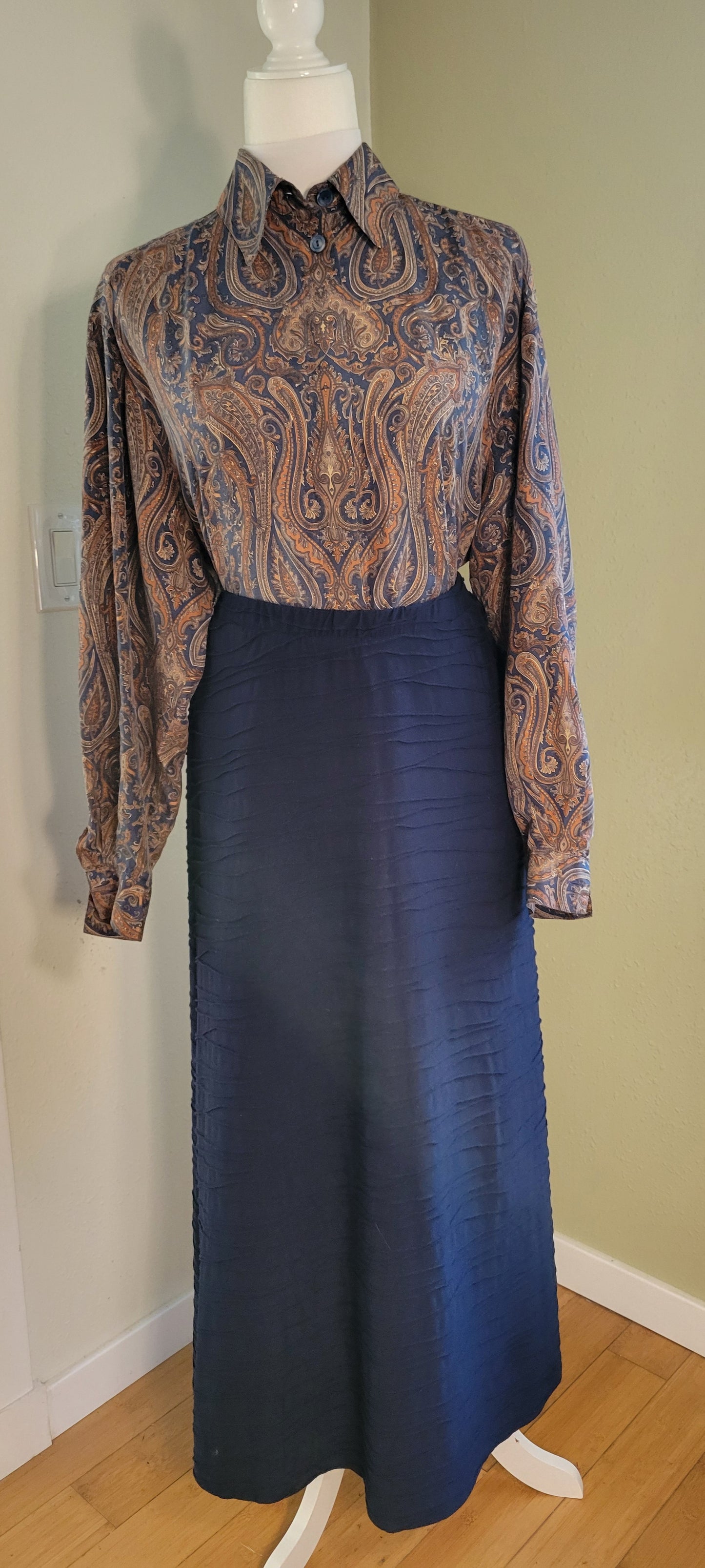 Vintage Mondi Silk Paisley Blouse