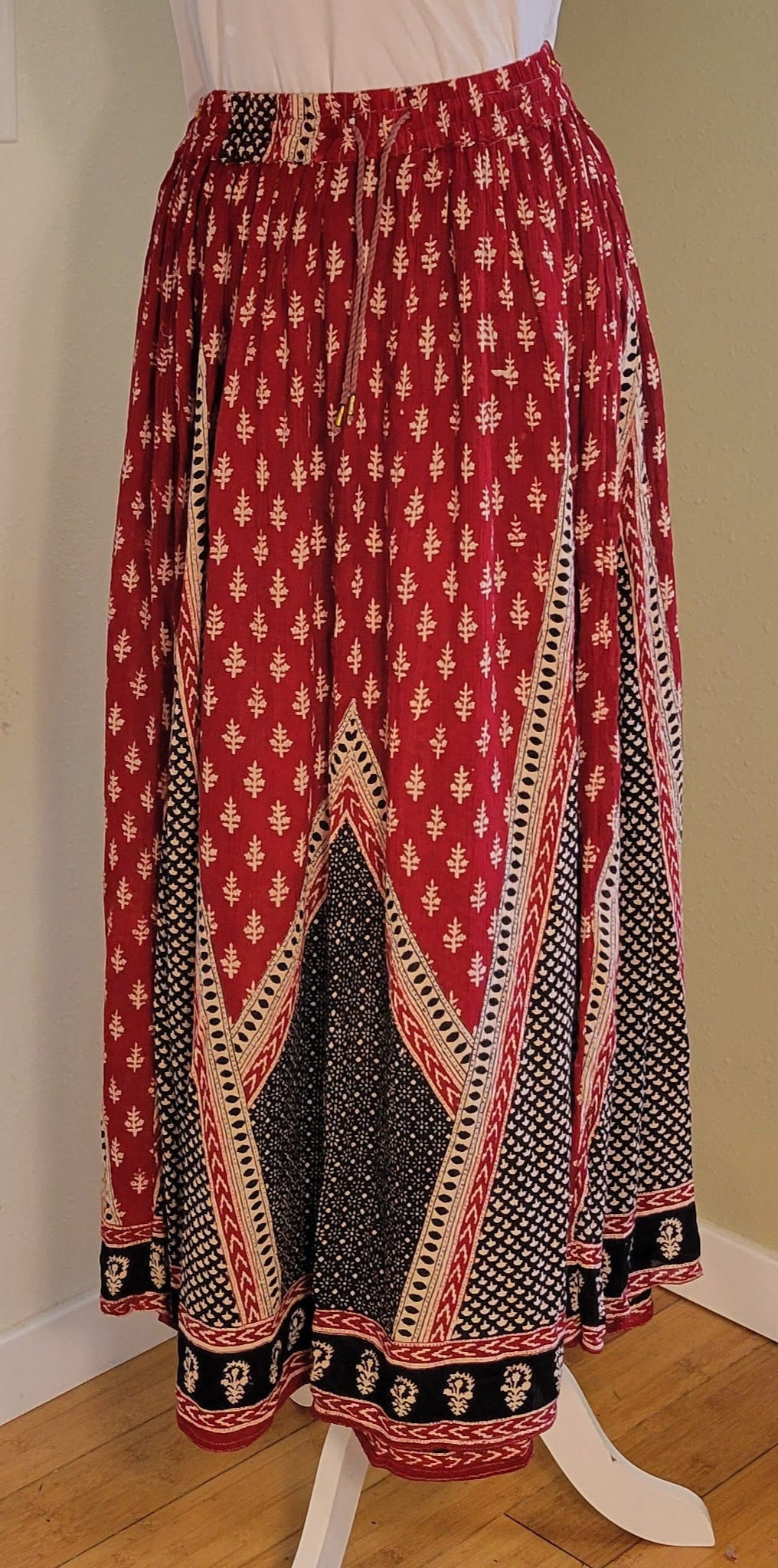 Crimson Sands Bohemian Skirt