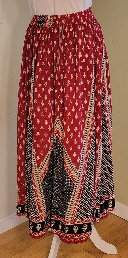 Crimson Sands Bohemian Skirt
