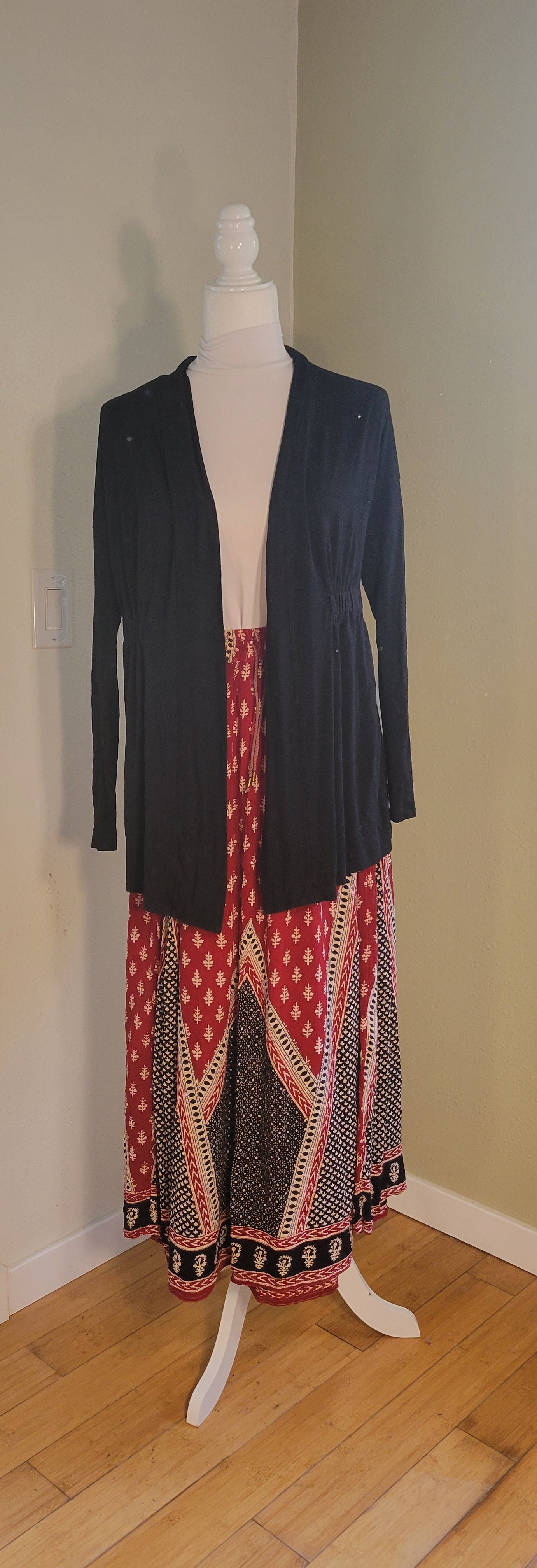 Crimson Sands Bohemian Skirt