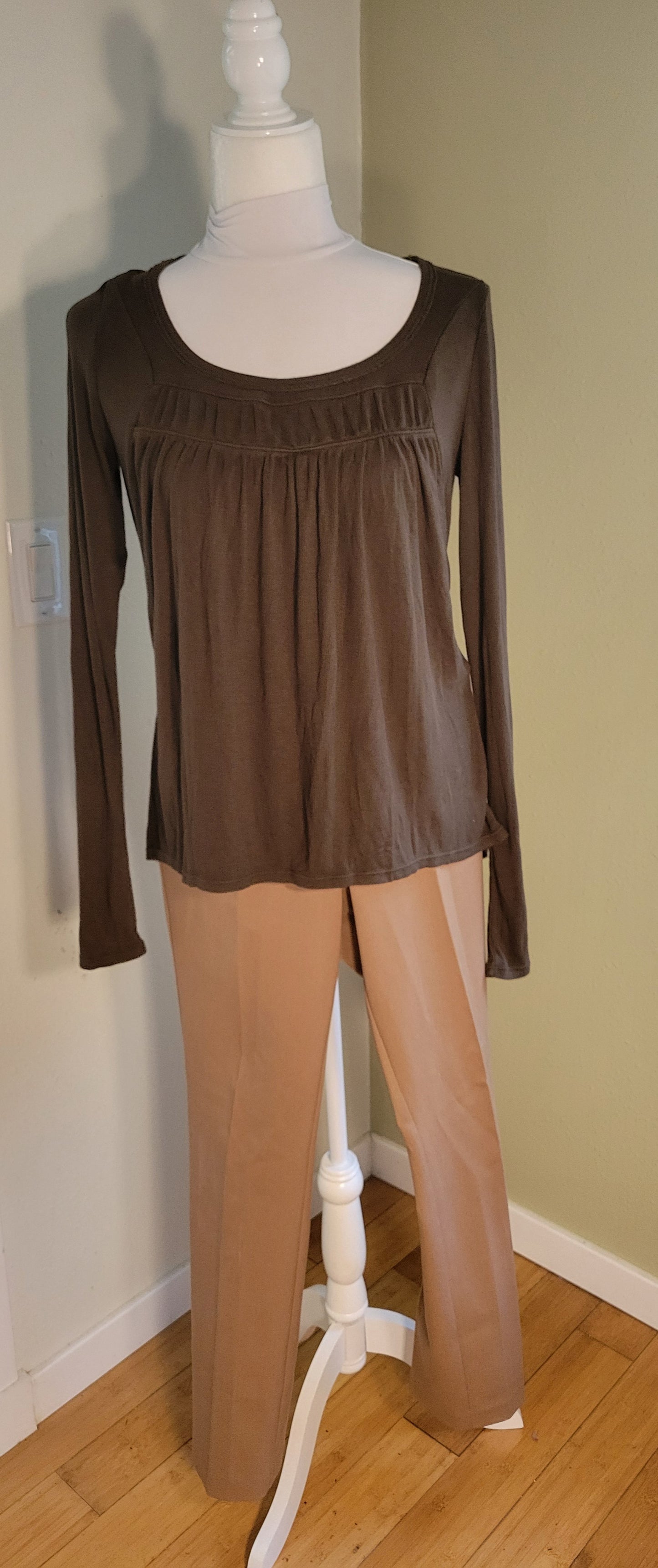 Soft Camel Tailored Trousers