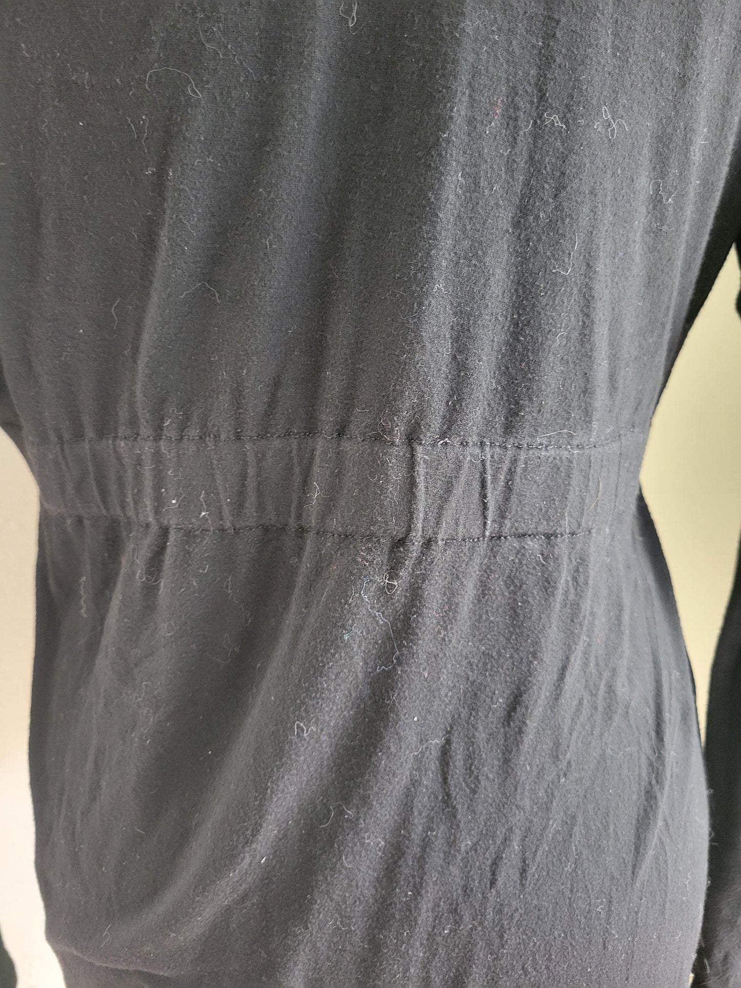 Soft Black Open-Front Cardigan