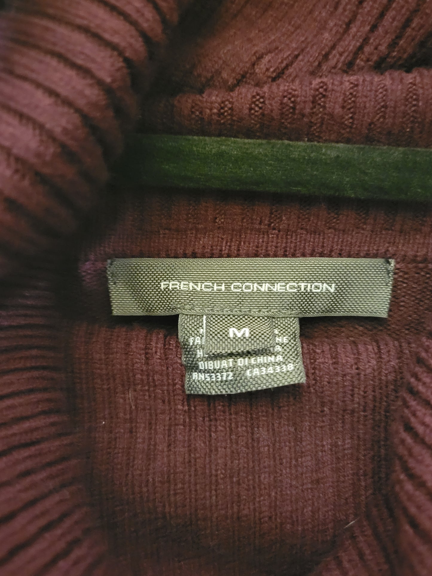 Plum Merlot Rib-Knit Sweater Dress