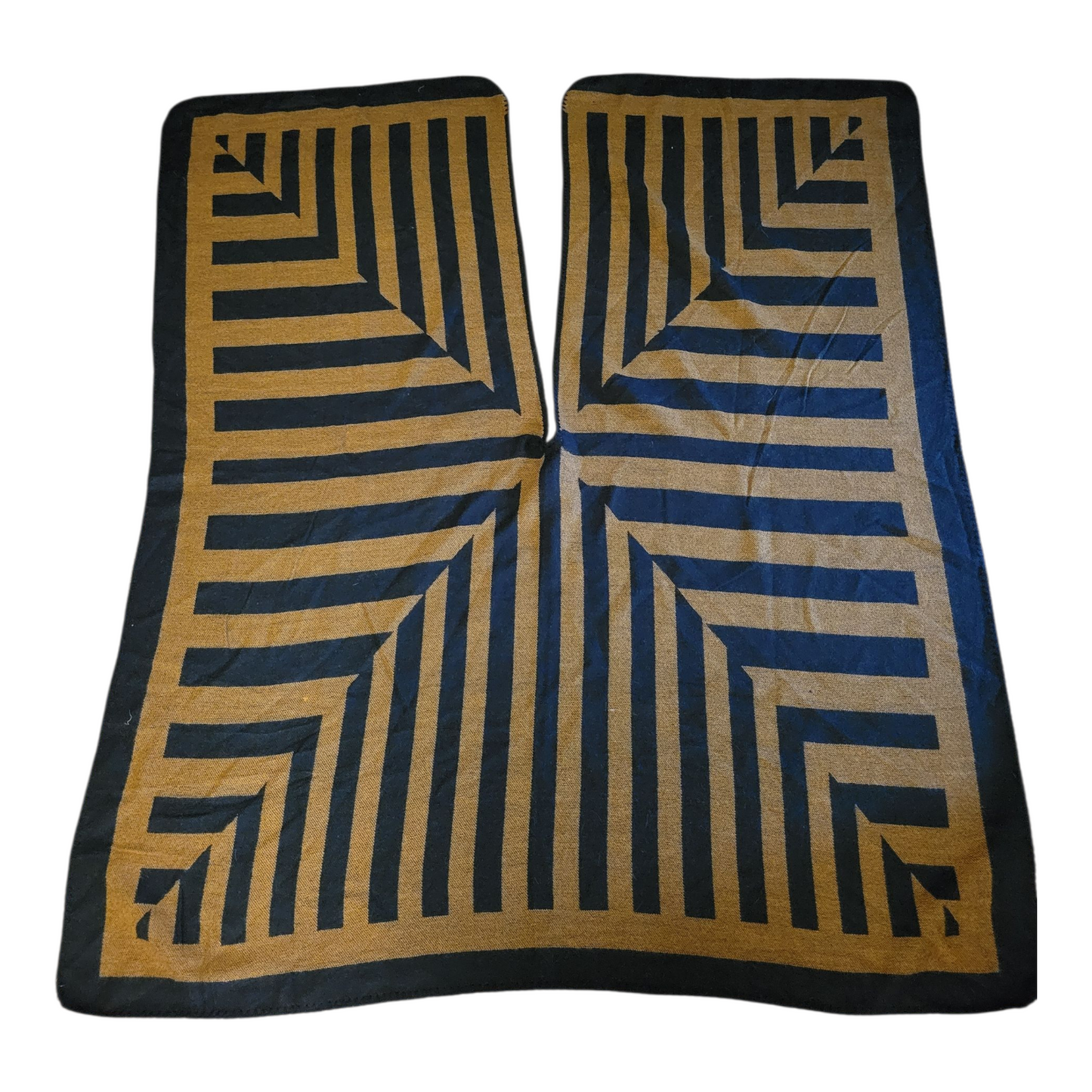 Geometric Gold Pumpkin + Black Wrap