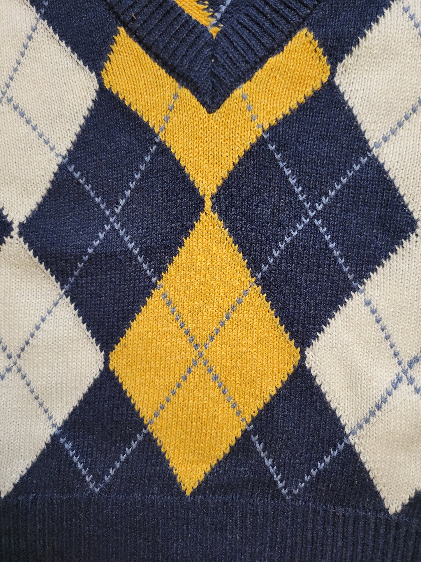American Eagle Retro Argyle Vest Sweater