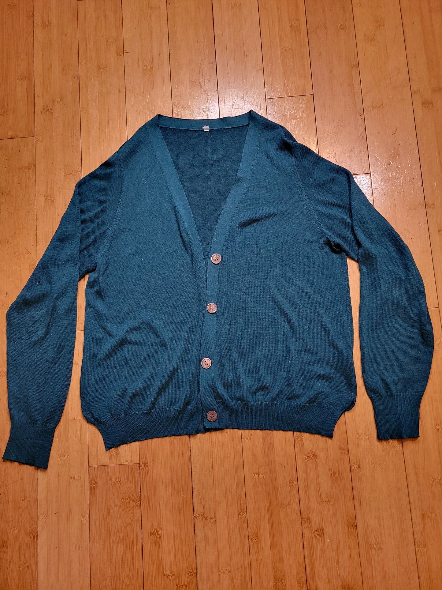 Blue Sky Clothing Co. Deep Teal Button Cardigan – Ocean Drift Softness