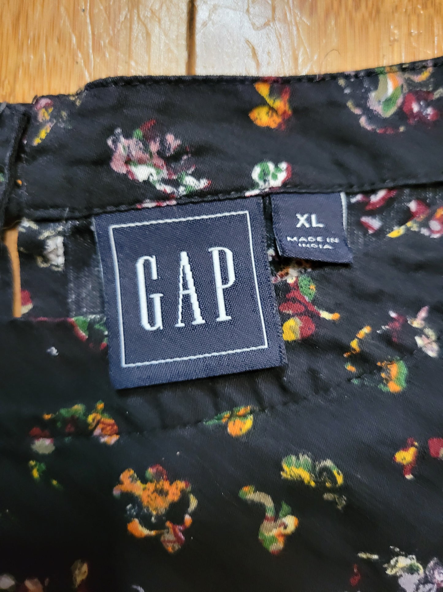 GAP Black Wildflower Blouse