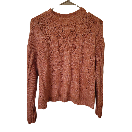 Blush Cable Knit Sweater