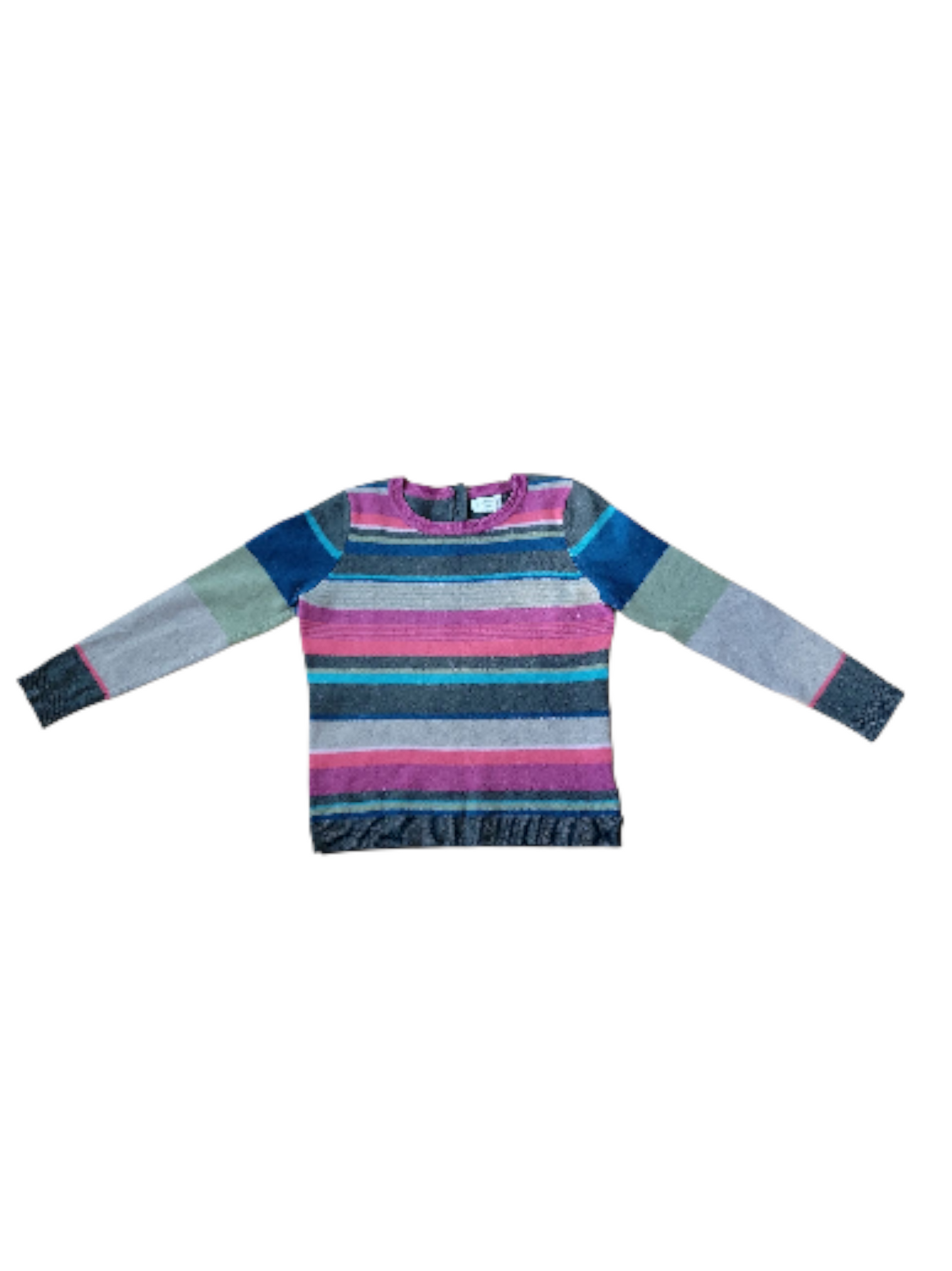 Playful Color Merino Wool Stripe Sweater