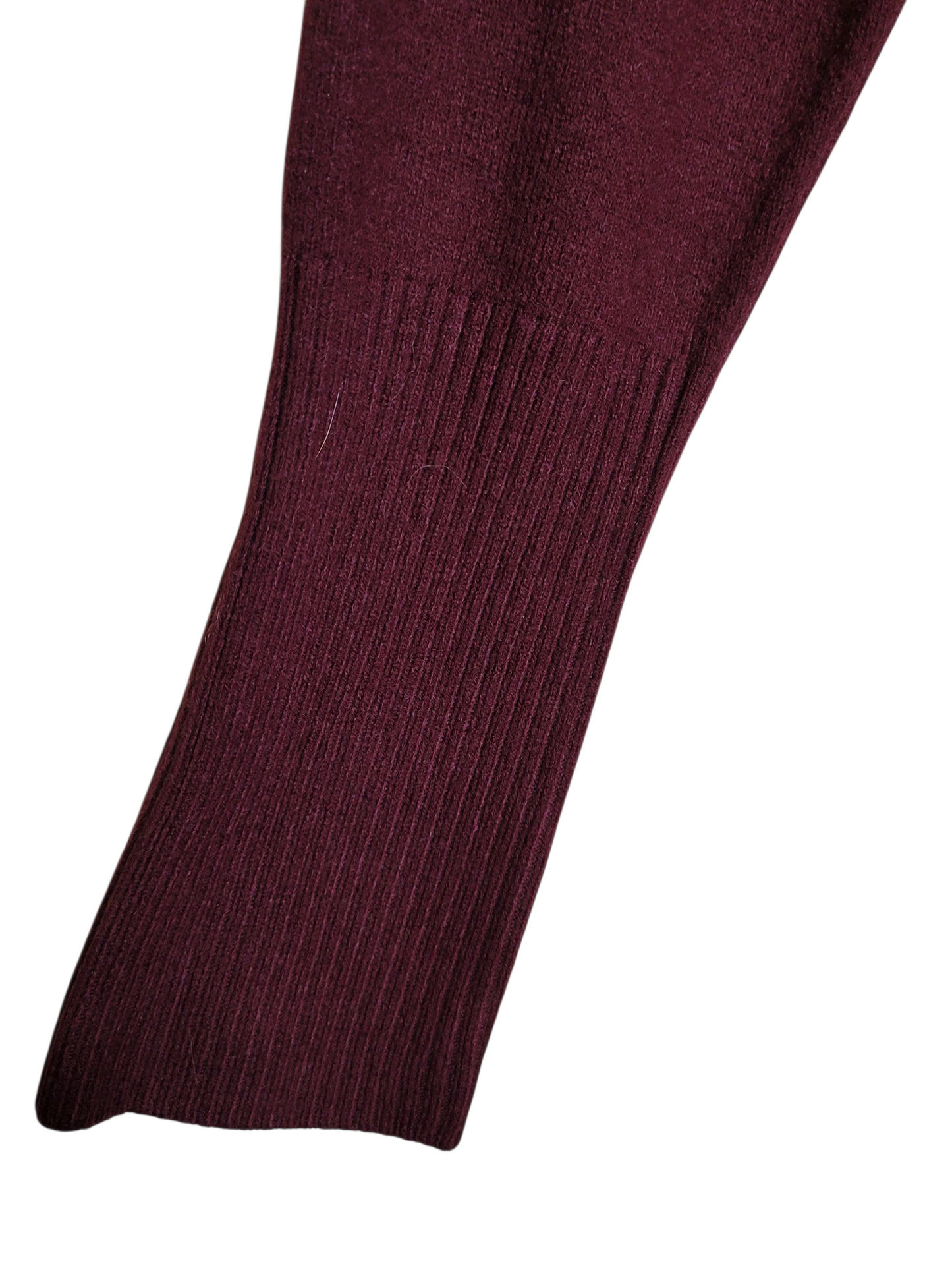 Plum Merlot Rib-Knit Sweater Dress