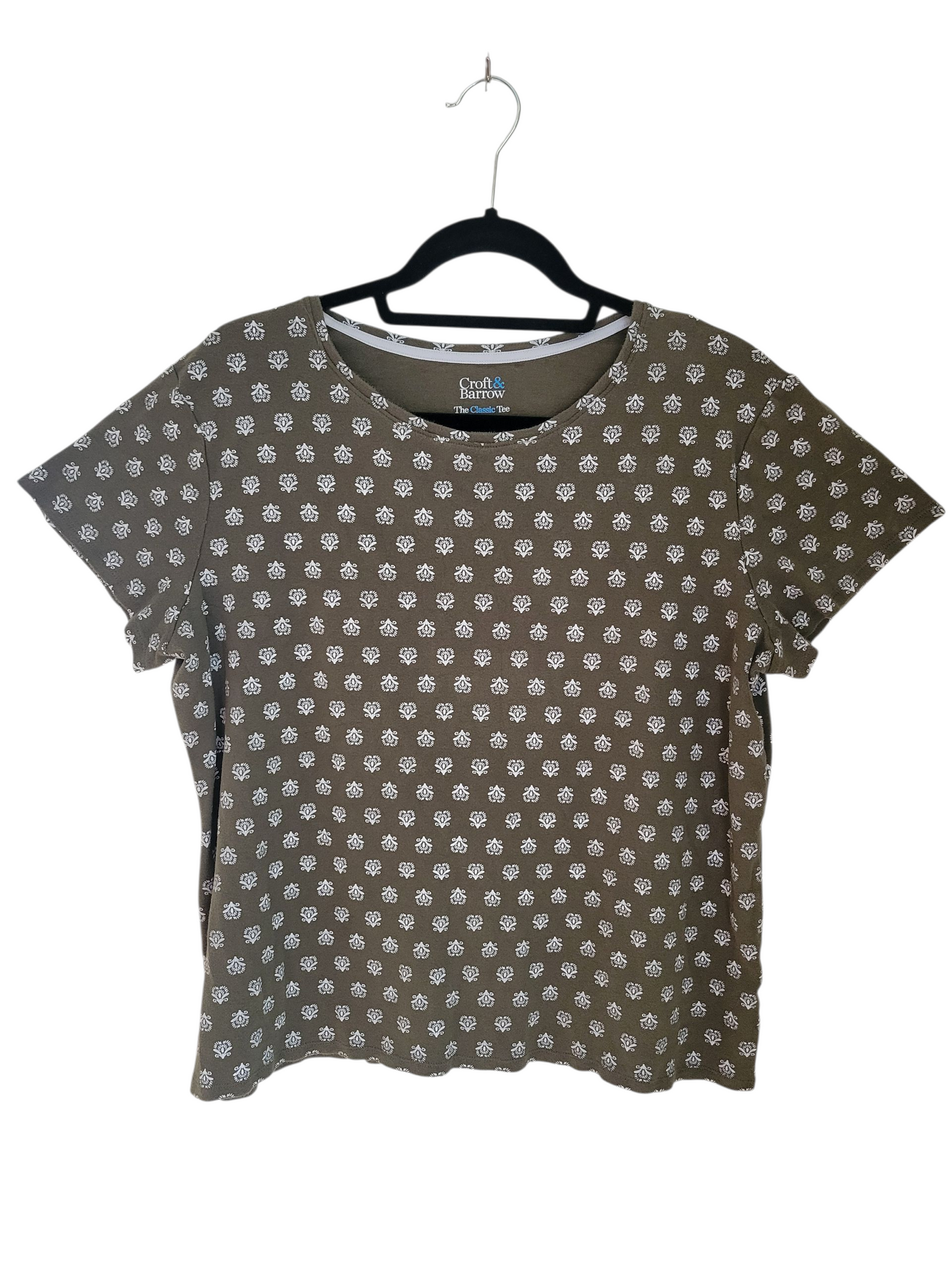 Olive Floral Classic Tee