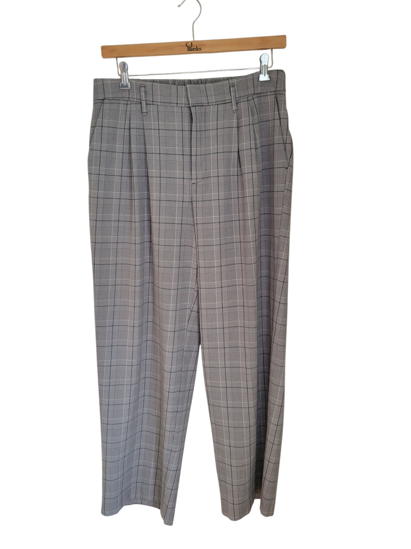 Gray Glen Plaid Trousers